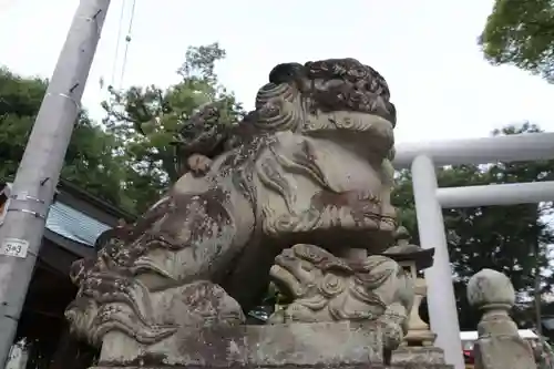 安積國造神社の狛犬