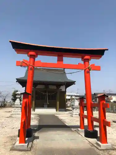 真木八幡香取両神社の鳥居