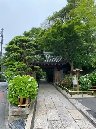 報国寺の山門・神門