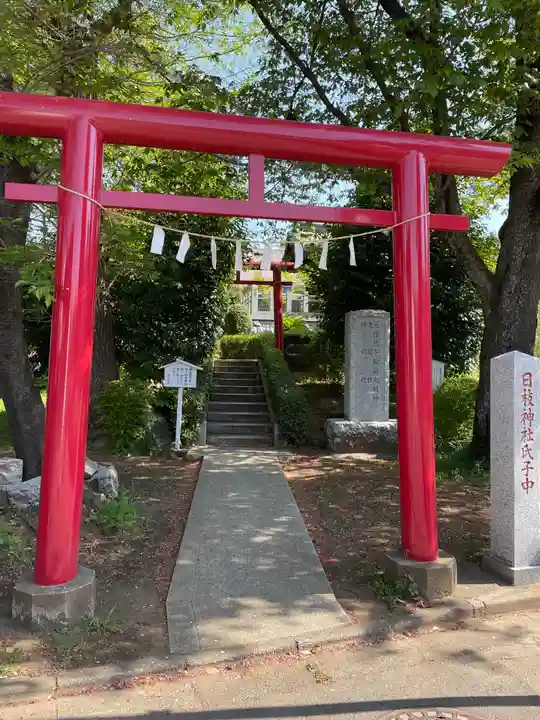 冨士塚 惣十稲荷(天珠惣十稲荷)の鳥居