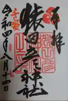 猿田彦神社の御朱印