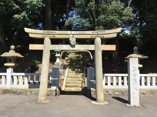 劒刀石床別命神社の鳥居