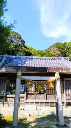 阿奈志神社の鳥居