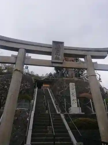 永田春日神社の鳥居