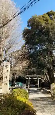 渋谷氷川神社の鳥居
