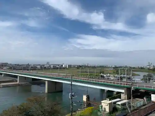 多摩川浅間神社の景色