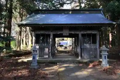 都々古別神社(馬場)の山門・神門