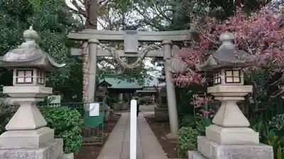 奥澤神社の鳥居