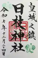 日枝神社の御朱印