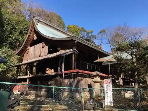 自玉手祭来酒解神社の本殿