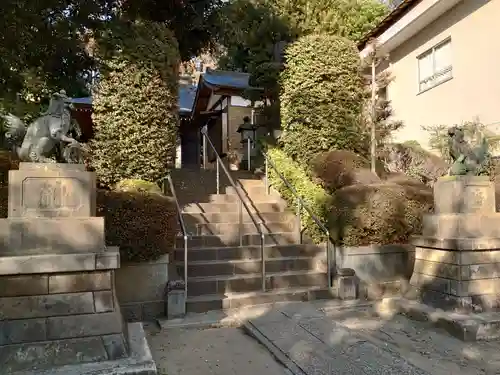 池辺杉山神社の狛犬