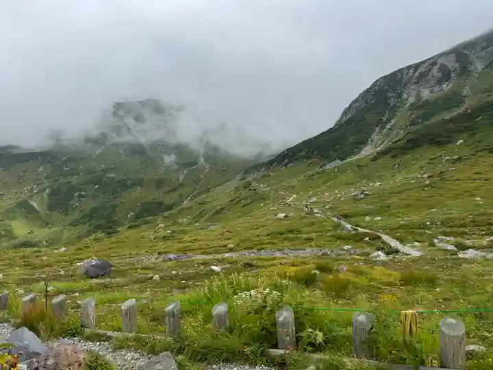 雄山神社峰本社の景色