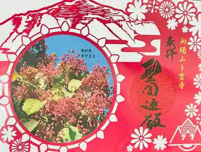 卜雲寺の御朱印