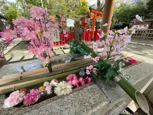 新田神社の手水舎