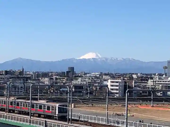 多摩川浅間神社の景色