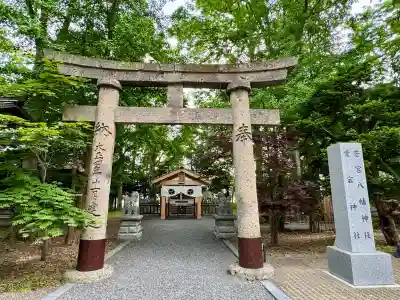 八幡愛宕神社（旭川神社）の{uncategorized: "未分類", other: "その他", undefined: "問題あり", building: "その他建物", grave: "お墓", sacred_gate: "鳥居", guardian: "狛犬", statue: "像", buddha: "仏像", history: "歴史", nature: "自然", garden: "庭園", animal: "動物", pagoda: "塔", temizu: "手水舎", mountain_gate: "山門・神門", sanctuary: "本殿・本堂", subordinate: "末社・摂社", art: "芸術", scenery: "景色", jizo: "地蔵", ema: "絵馬", goshuin: "御朱印", omikuji: "おみくじ", items: "授与品その他", amulet: "お守り", goshuincho: "御朱印帳", eats: "食事", festival: "お祭り", votive_dance: "神楽", shichigosan: "七五三参", wedding: "結婚式", experience: "体験その他", initially: "初詣", around: "周辺", anti_infection: "感染症対策"}