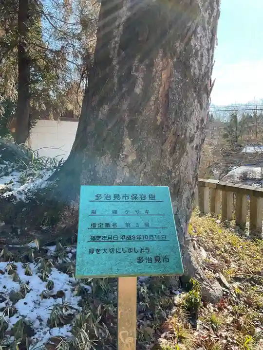 高田神社の自然