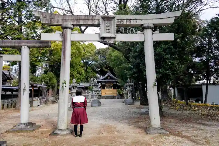 八劔神社(西端八劔神社)の鳥居