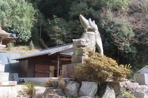 切幡神社の狛犬