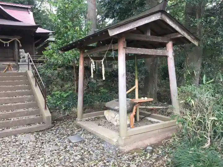 長幡部神社の手水舎