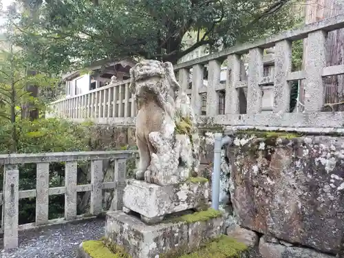 宇波西神社の狛犬