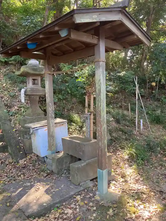 神明神社の手水舎