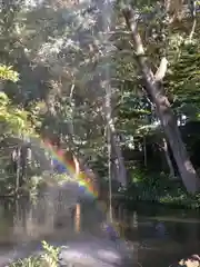 飯香岡八幡宮の庭園