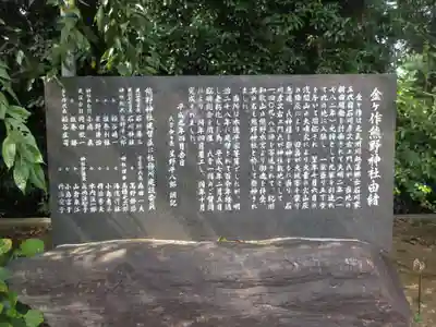 金ヶ作熊野神社のその他建物