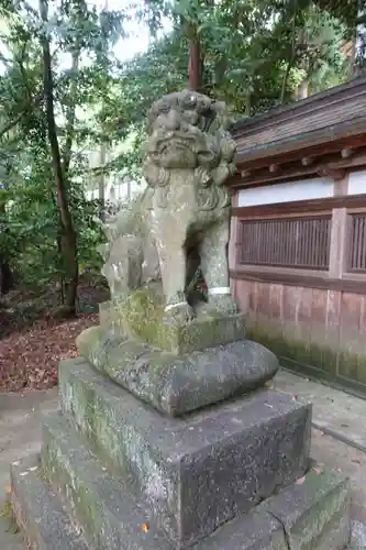 往馬坐伊古麻都比古神社の狛犬