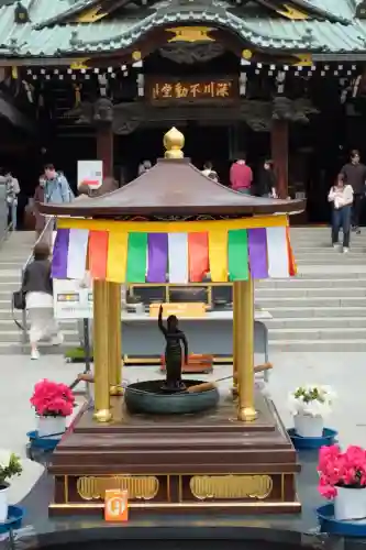 成田山深川不動堂（新勝寺東京別院）の{uncategorized: "未分類", other: "その他", undefined: "問題あり", building: "その他建物", grave: "お墓", sacred_gate: "鳥居", guardian: "狛犬", statue: "像", buddha: "仏像", history: "歴史", nature: "自然", garden: "庭園", animal: "動物", pagoda: "塔", temizu: "手水舎", mountain_gate: "山門・神門", sanctuary: "本殿・本堂", subordinate: "末社・摂社", art: "芸術", scenery: "景色", jizo: "地蔵", ema: "絵馬", goshuin: "御朱印", omikuji: "おみくじ", items: "授与品その他", amulet: "お守り", goshuincho: "御朱印帳", eats: "食事", festival: "お祭り", votive_dance: "神楽", shichigosan: "七五三参", wedding: "結婚式", experience: "体験その他", initially: "初詣", around: "周辺", anti_infection: "感染症対策"}