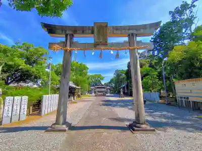 籠守勝手神社(木曽川町黒田)の鳥居