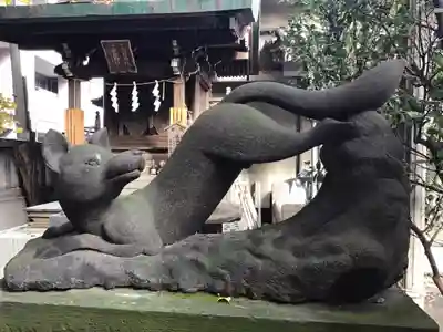 小野照崎神社の狛犬