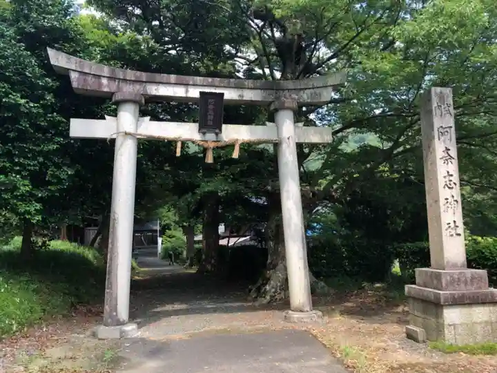 阿奈志神社の鳥居