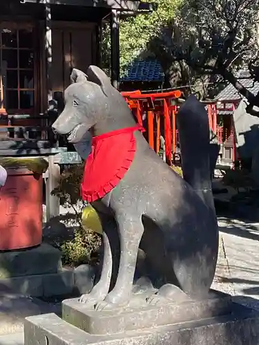 三囲神社の狛犬