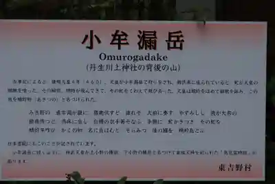 丹生川上神社(中社)の歴史