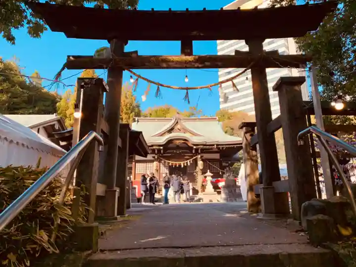 落合白山神社の鳥居