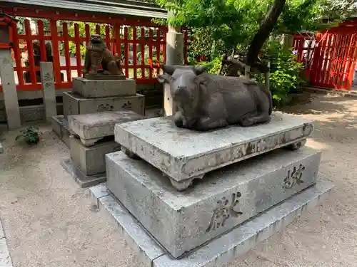 水鏡天満宮の狛犬