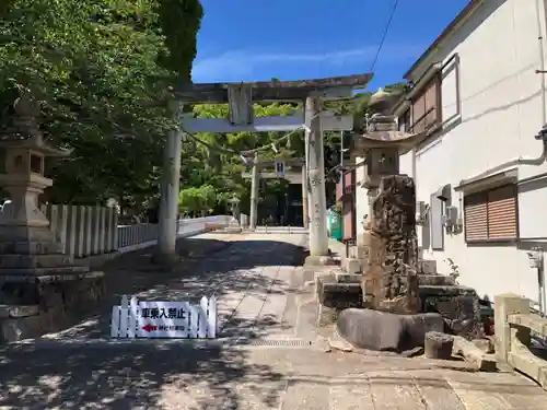 粒坐天照神社の鳥居