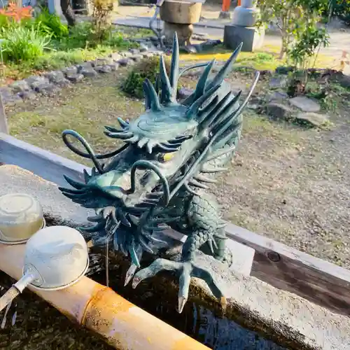 帯解寺の手水舎