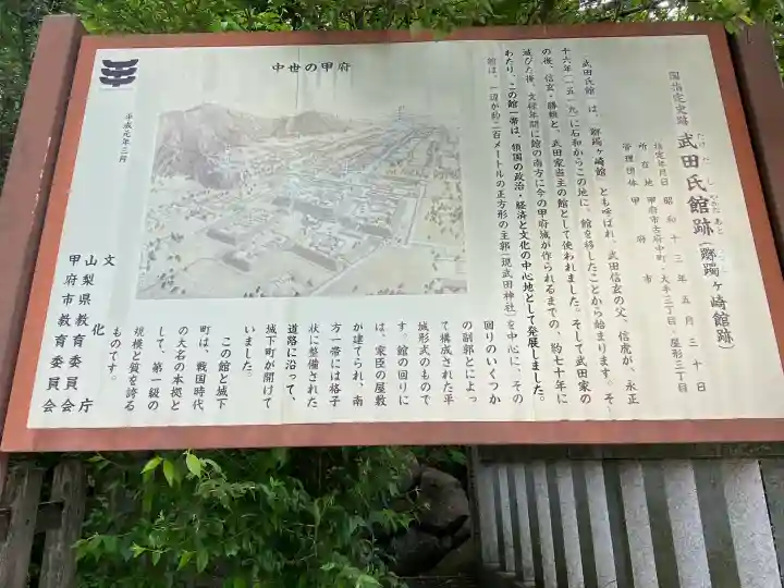 武田神社の{uncategorized: "未分類", other: "その他", undefined: "問題あり", building: "その他建物", grave: "お墓", sacred_gate: "鳥居", guardian: "狛犬", statue: "像", buddha: "仏像", history: "歴史", nature: "自然", garden: "庭園", animal: "動物", pagoda: "塔", temizu: "手水舎", mountain_gate: "山門・神門", sanctuary: "本殿・本堂", subordinate: "末社・摂社", art: "芸術", scenery: "景色", jizo: "地蔵", ema: "絵馬", goshuin: "御朱印", omikuji: "おみくじ", items: "授与品その他", amulet: "お守り", goshuincho: "御朱印帳", eats: "食事", festival: "お祭り", votive_dance: "神楽", shichigosan: "七五三参", wedding: "結婚式", experience: "体験その他", initially: "初詣", around: "周辺", anti_infection: "感染症対策"}