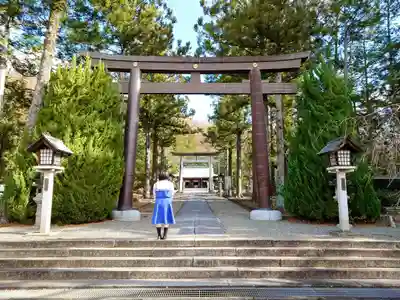 山梨縣護國神社の鳥居