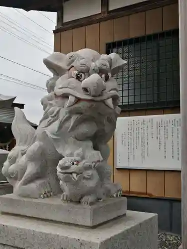 長沼白山神社の狛犬