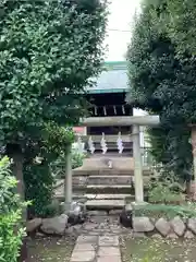 谷原氷川神社の鳥居