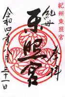 紀州東照宮の御朱印