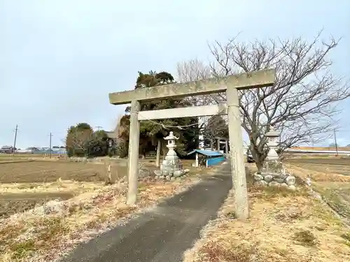 中川八劔神社の鳥居