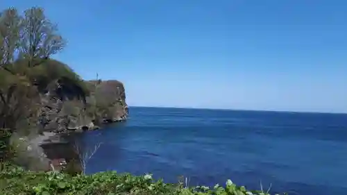 忍路神社の景色