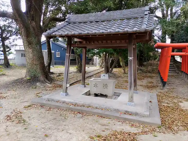 上畠神明社の手水舎