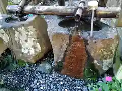 坪沼八幡神社の手水