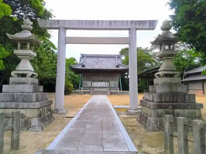 神明社(横松神明社)の鳥居