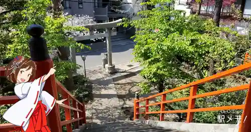 於玉稲荷神社の鳥居